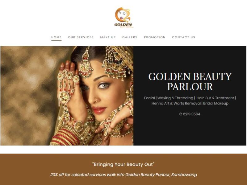 Beauty Parlour Website Design - UK
